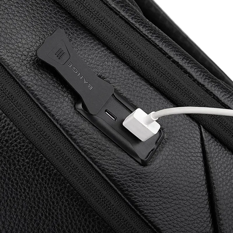 Δερμάτινο Σακίδιο πλάτης 24L Laptop 15,6” Bange 6623 μαύρο Δερμάτινα σακίδια πλάτης 6623μαύρο Bange Δερμάτινο Σακίδιο πλάτης 24L Laptop 15,6” Bange 6623 μαύρο