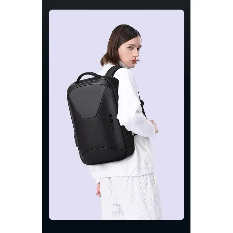 Δερμάτινο Σακίδιο πλάτης 21L Laptop 15,6” Bange 6621 μαύρο