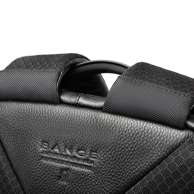 Δερμάτινο Σακίδιο πλάτης 21L Laptop 15,6” Bange 6621 μαύρο