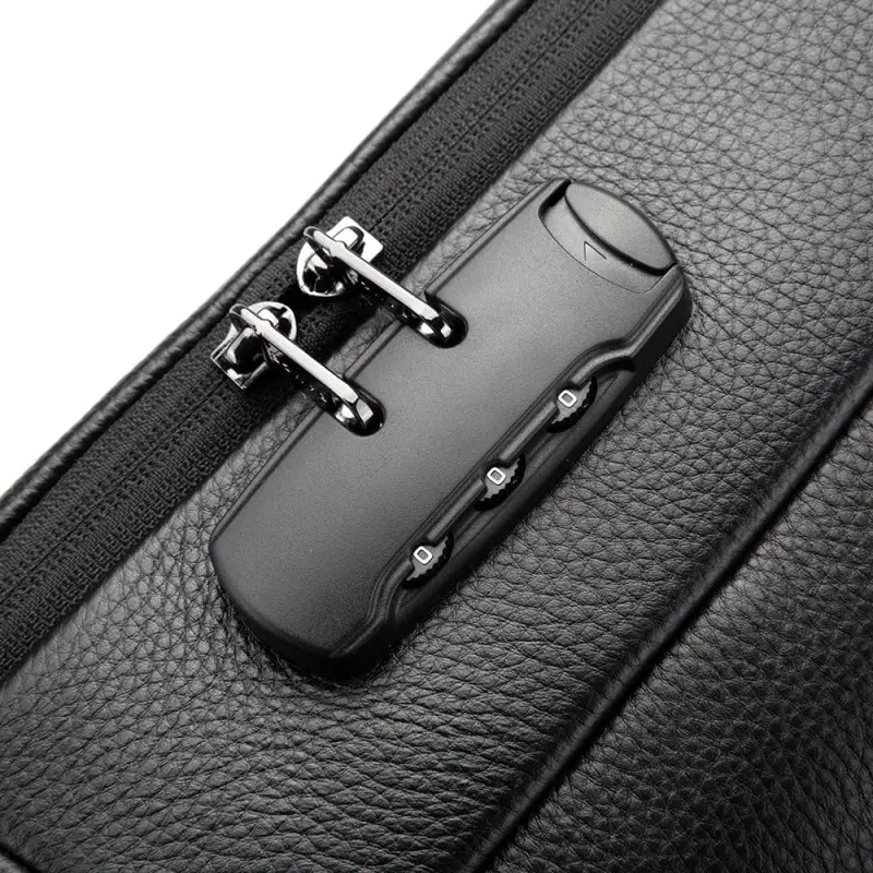 Δερμάτινο Σακίδιο πλάτης 21L Laptop 15,6” Bange 6621 μαύρο