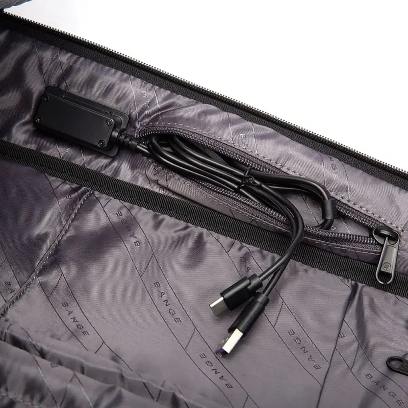 Δερμάτινο Σακίδιο πλάτης 21L Laptop 15,6” Bange 6621 μαύρο