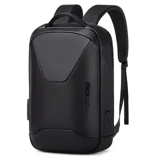 Δερμάτινο Σακίδιο πλάτης 21L Laptop 15,6” Bange 6621 μαύρο