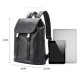 Δερμάτινο Σακίδιο πλάτης Αντικλεπτικό 24L Laptop 15,6” Bopai 61-123391 μαύρο