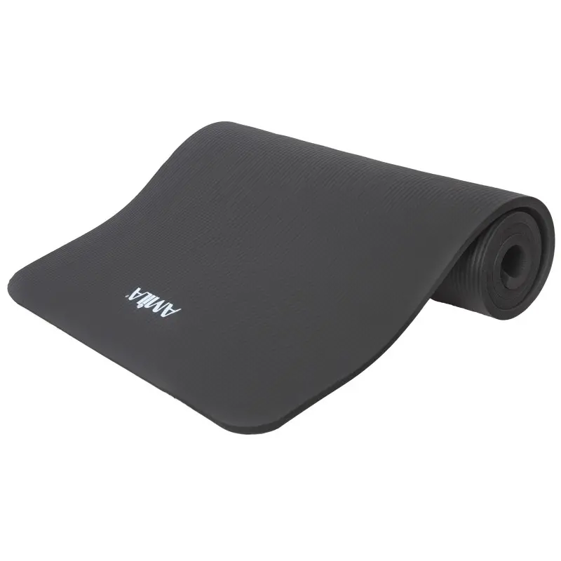 Amila Στρώμα Γυμναστικής NBR 15mm 90Kg 183cm Μαύρο 95910
