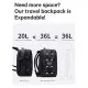 Σακίδιο πλάτης vacuum 36L Laptop 17,3” Bange 3028 μαύρο