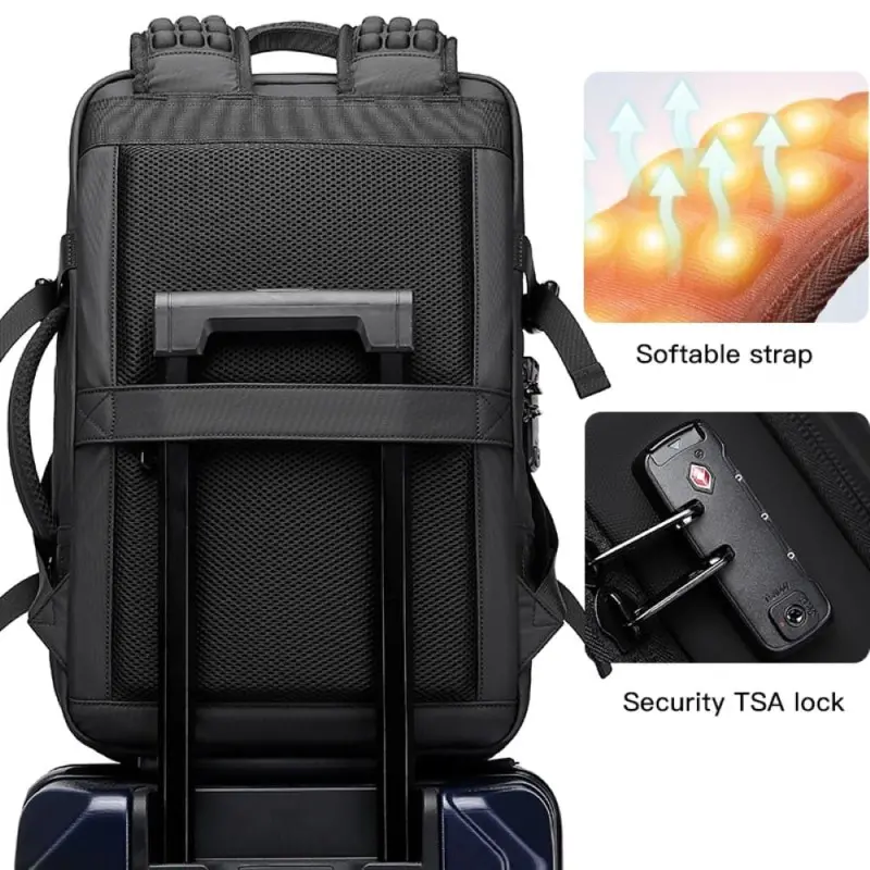 Σακίδιο πλάτης vacuum 36L Laptop 17,3” Bange 3028 μαύρο