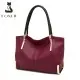 Δερμάτινη Γυναικεία Τσάντα Shopper 'Ωμου Foxer 938032F red