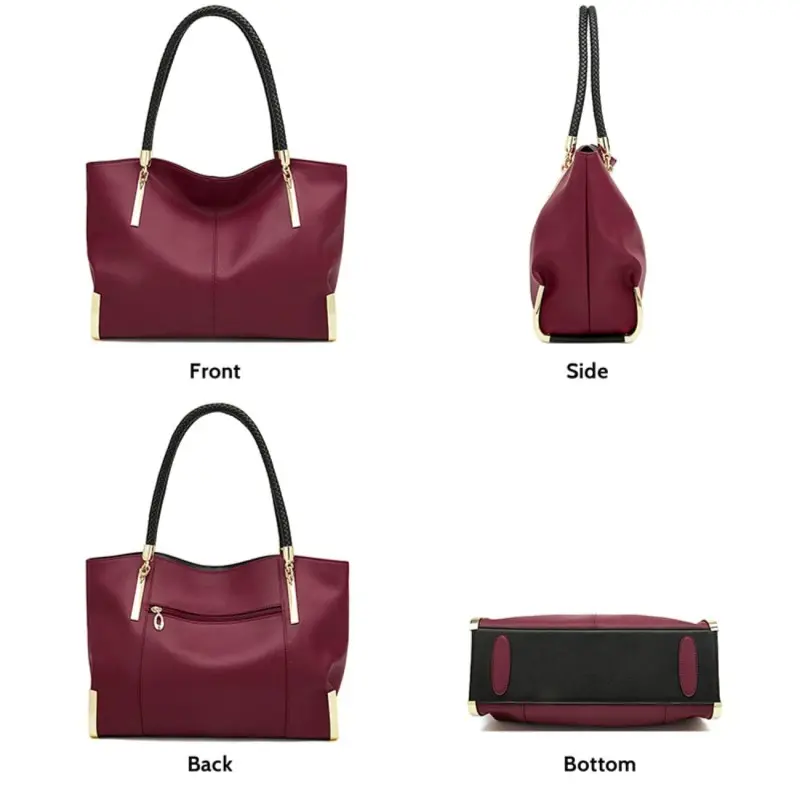 Δερμάτινη Γυναικεία Τσάντα Shopper 'Ωμου Foxer 938032F red