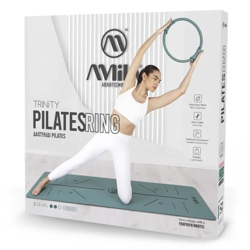 Δαχτυλίδι Pilates Ring Trinity Medium - Teal Green Yoga - Pilates 88156 Amila Δαχτυλίδι Pilates Ring Trinity Medium - Teal Green