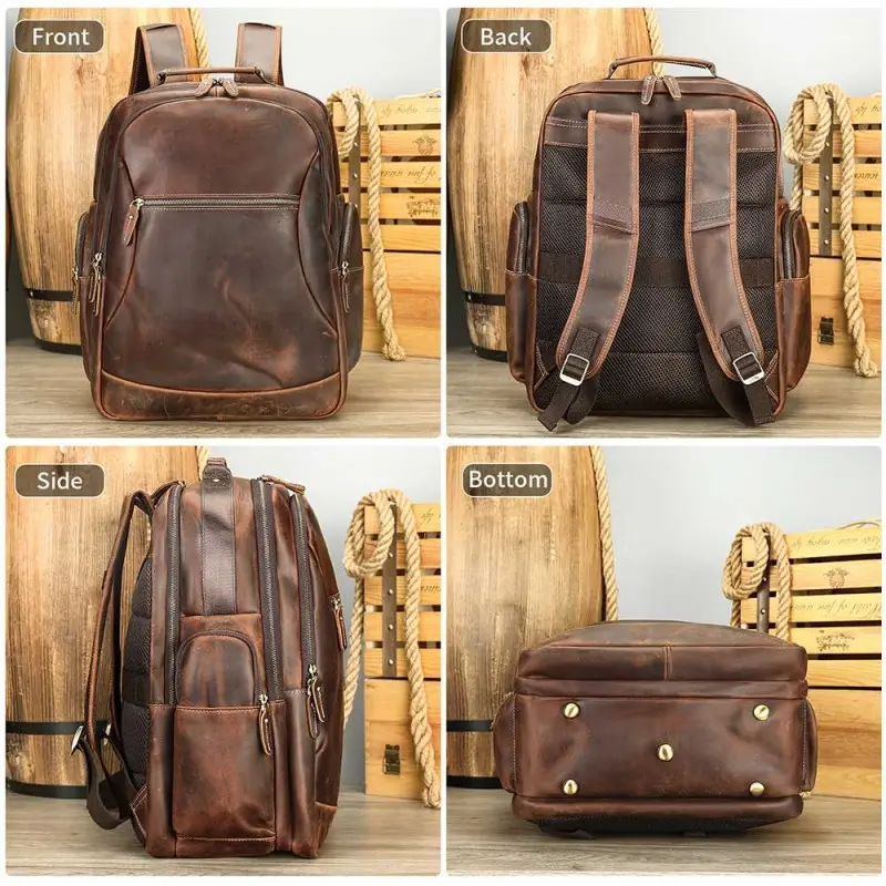 Δερμάτινο σακίδιο πλάτης Cardinal 35 L 2330 coffee
