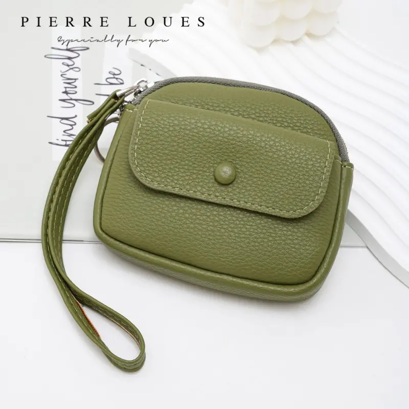 Mini Πορτοφόλι Χειρός Pierre Loues PL967-16-A01 πράσινο