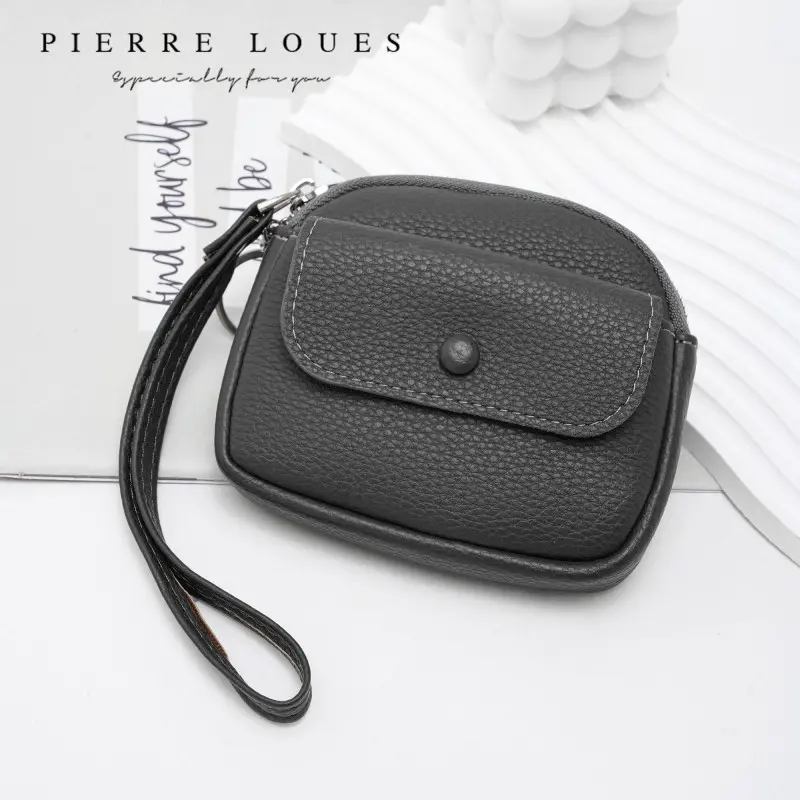 Mini Πορτοφόλι Χειρός Pierre Loues PL967-16-A01 μαύρο Πορτοφόλια Γυναικεία PL967-16-A01 μαύρο Pierre Loues Mini Πορτοφόλι Χειρός Pierre Loues PL967-16-A01 μαύρο
