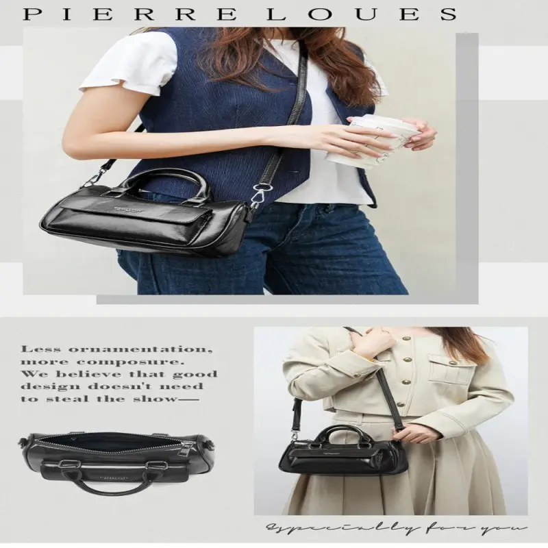 Γυναικεία Τσάντα Χειρός & Χιαστί Pierre Loues PL615-50 μαύρο
