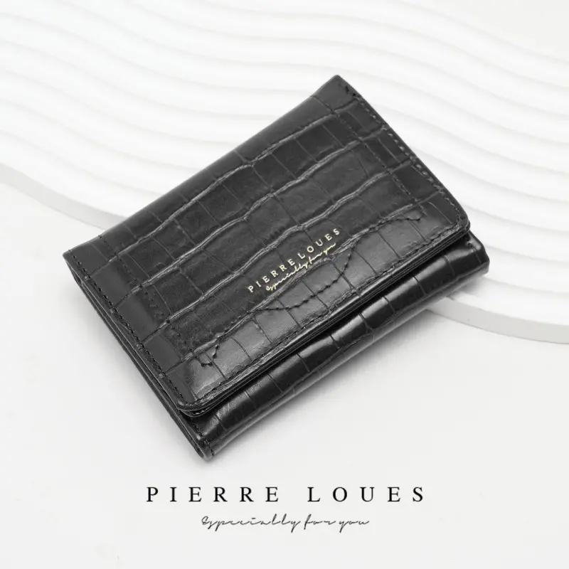 Μικρό Πορτοφόλι Γυναικείο Pierre Loues B13-48 μαύρο