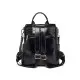 Split leather Γυναικείo Σακίδιο Πλάτης Χιαστί Laorentou 9113046L μαύρο