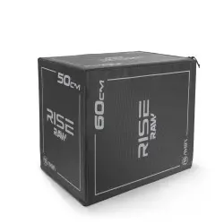 Amila Πλειομετρικό Κουτί Plyo Box Raw Rise 40x50x60 cm - Μαύρο