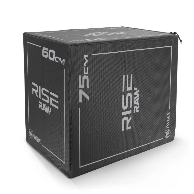 Πλειομετρικό Κουτί Plyo Box Raw Rise 50x60x75 cm - Μαύρο