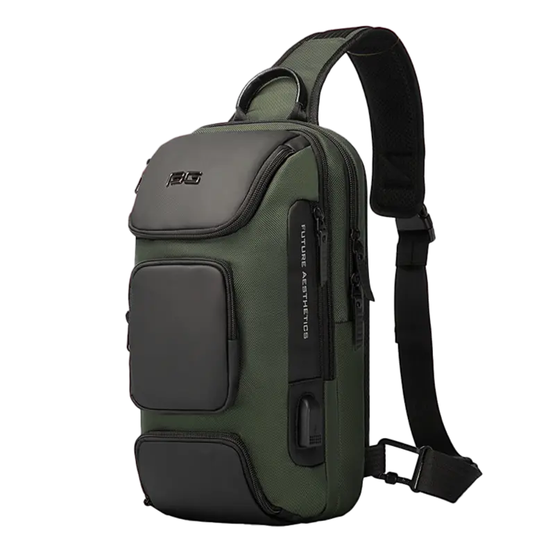 Τσαντάκι ώμου χιαστί crossbody Bange 7086 χακί