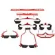 Power Force Λαβές οργάνων γυμναστικής Premium Handles Set Red PF-200546 - Σε 12 Άτοκες Δόσεις