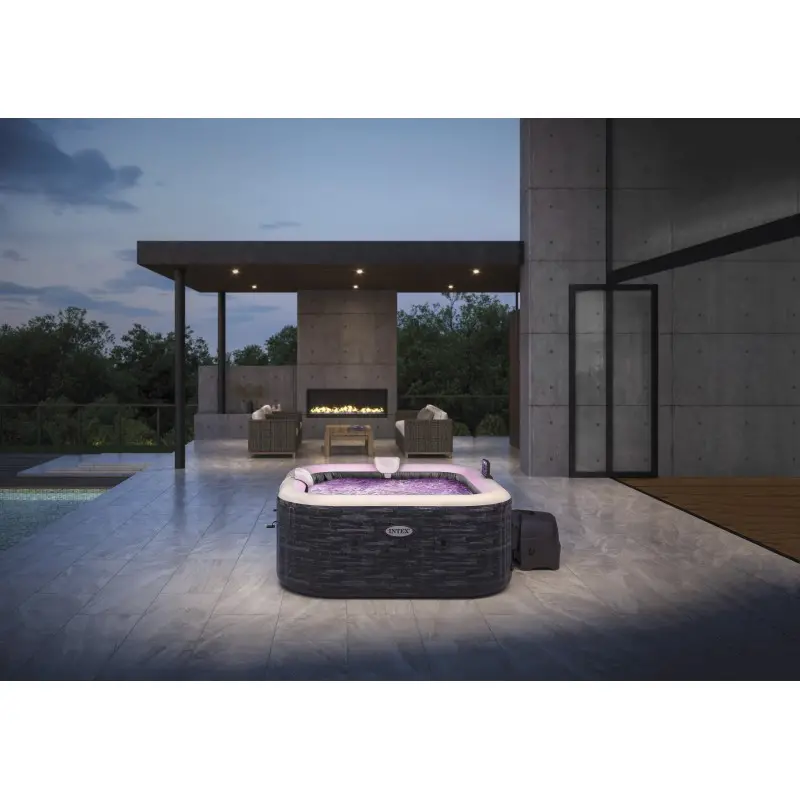 Intex Greystone Deluxe Bubble Massage (4 ατόμων) Σάουνες - Σπα 28450 Intex-1 Intex Greystone Deluxe Bubble Massage (4 ατόμων)