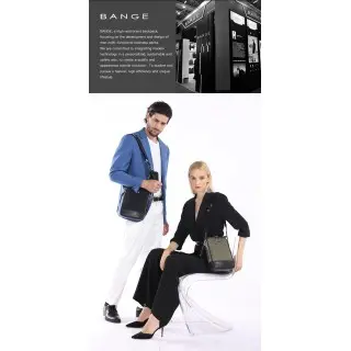 Τσαντάκι ώμου χιαστί Premium Collection Bange QD751 μαύρο