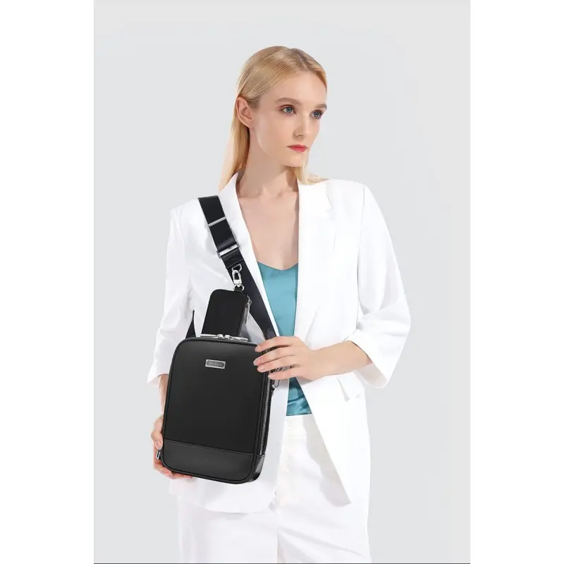 Τσαντάκι ώμου χιαστί Premium Collection Bange QD751 μαύρο