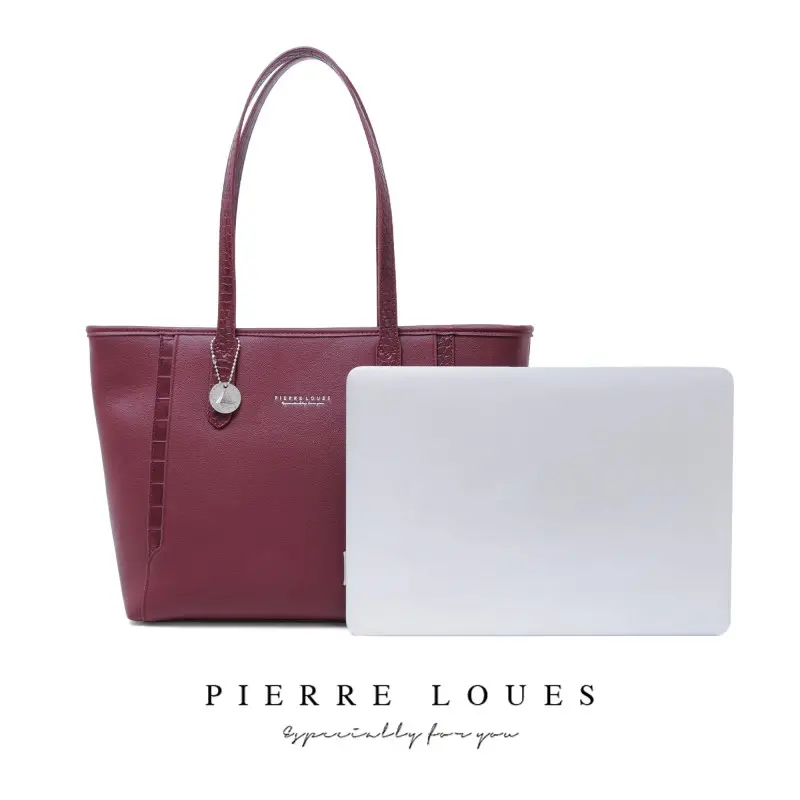 Γυναικεία Τσάντα Ώμου Shopper Pierre Loues PL914-105 μπορντό