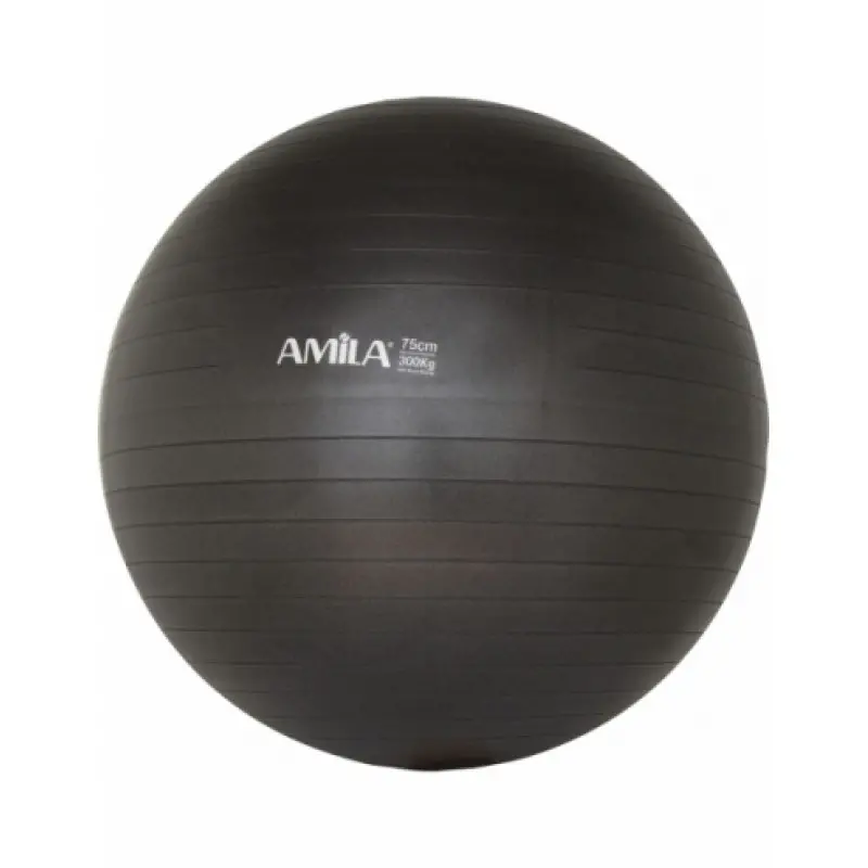 Amila Μπάλα Γυμναστικής 75CM Μαύρη 48417