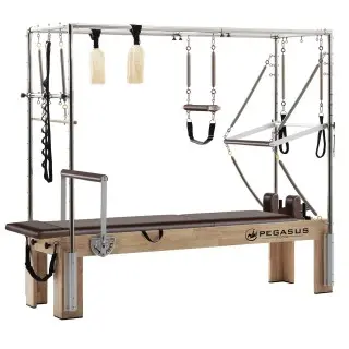 Pegasus Επαγγελματικό Κρεβάτι Pilates Reformer Cadillac 3‑in‑1 Oak - Σε 24 Άτοκες Δόσεις