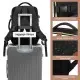 Σακίδιο Πλάτης Καμπίνας 40L με USB, Θήκες Οργάνωσης MB2213 black/beige/Brown