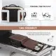 Σακίδιο Πλάτης Καμπίνας 40L με USB, Θήκες Οργάνωσης MB2213 black/beige/Brown