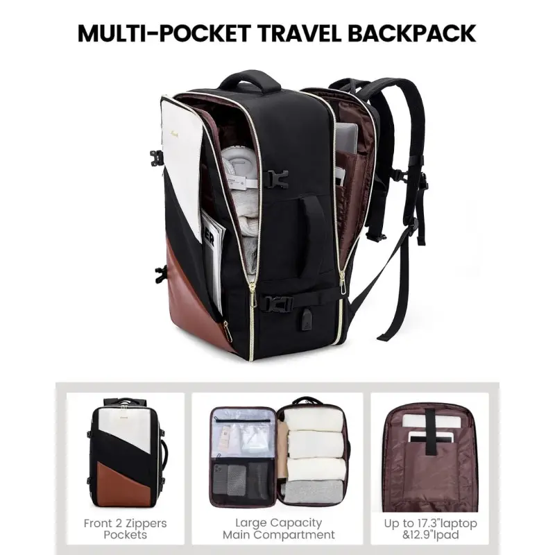 Σακίδιο καμπίνας 40L Carry on 17,3" UB2194 black/beige