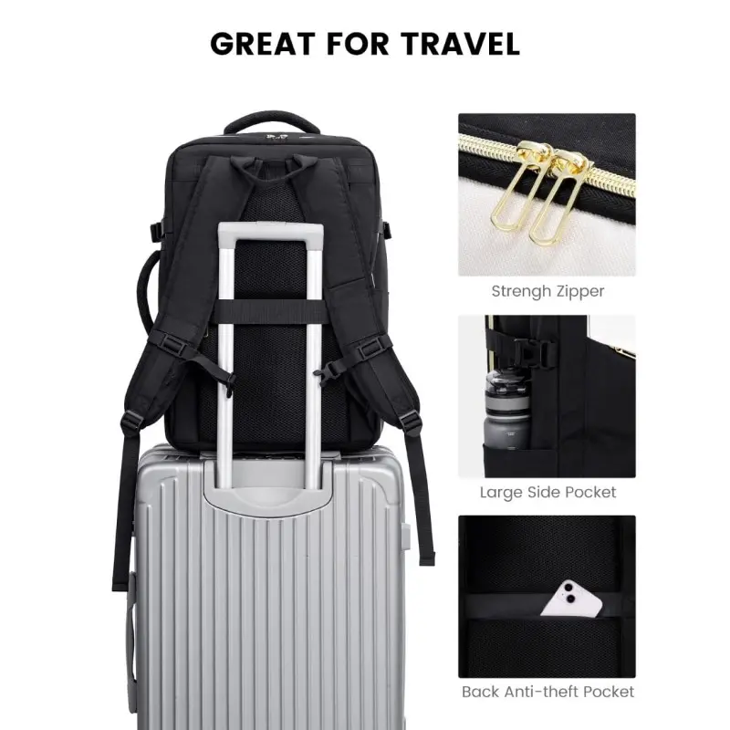 Σακίδιο καμπίνας 40L Carry on 17,3" UB2194 black/beige
