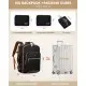 Σακίδιο ταξιδιού για γυναίκες 40L Carry on 17,3" WB2029 black leopard
