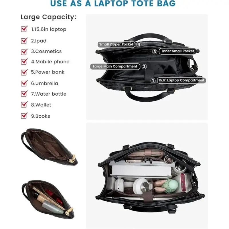 Γυναικεία Τσάντα Φαγητού & Laptop Lovevook 15,6'' WB2033 black