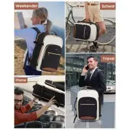 Σακίδιο πλάτης καμπίνας 40L 17,3" MB2141 black/white