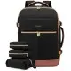 Σακίδιο Ταξιδίου Καμπίνας 40L 17,3" MB2112 black brown Σακίδια Πλάτης MB2112 black brown Lovevook Σακίδιο Ταξιδίου Καμπίνας 40L 17,3" MB2112 black brown