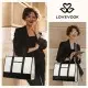Γυναικείο σετ τσάντας χιαστί/χειρός Lovevook 17,3'' WB3058 black/beige