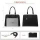 Γυναικείο σετ τσάντας χιαστί/χειρός Lovevook 16'' WB2166 black