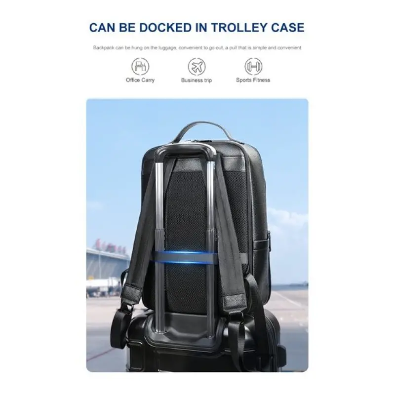 Δερμάτινο Επαγγελματικό Σακίδιο Cardinal 19 L 2302 μαύρο