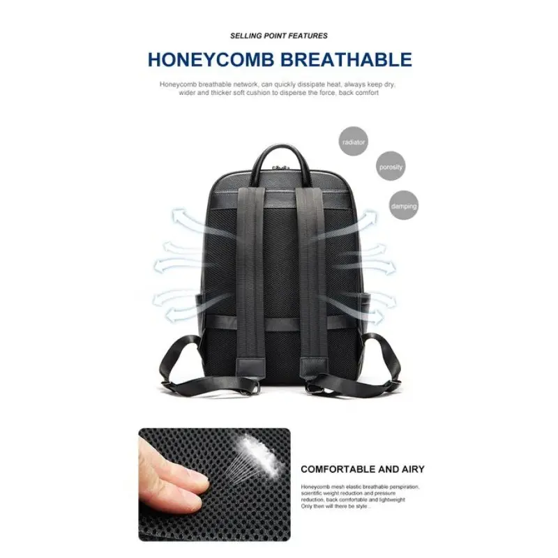 Δερμάτινο Επαγγελματικό Σακίδιο Cardinal 19 L 2302 μαύρο