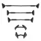 Amila Σετ Λαβών για Έλξεις Multi Grip – Μαύρο