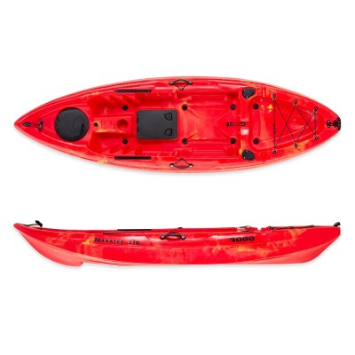SCK Manatee 270cm μονοθέσιο SOT καγιάκ - Κόκκινο-Κίτρινο - 0201-27054 - Σε 12 Άτοκες Δόσεις
