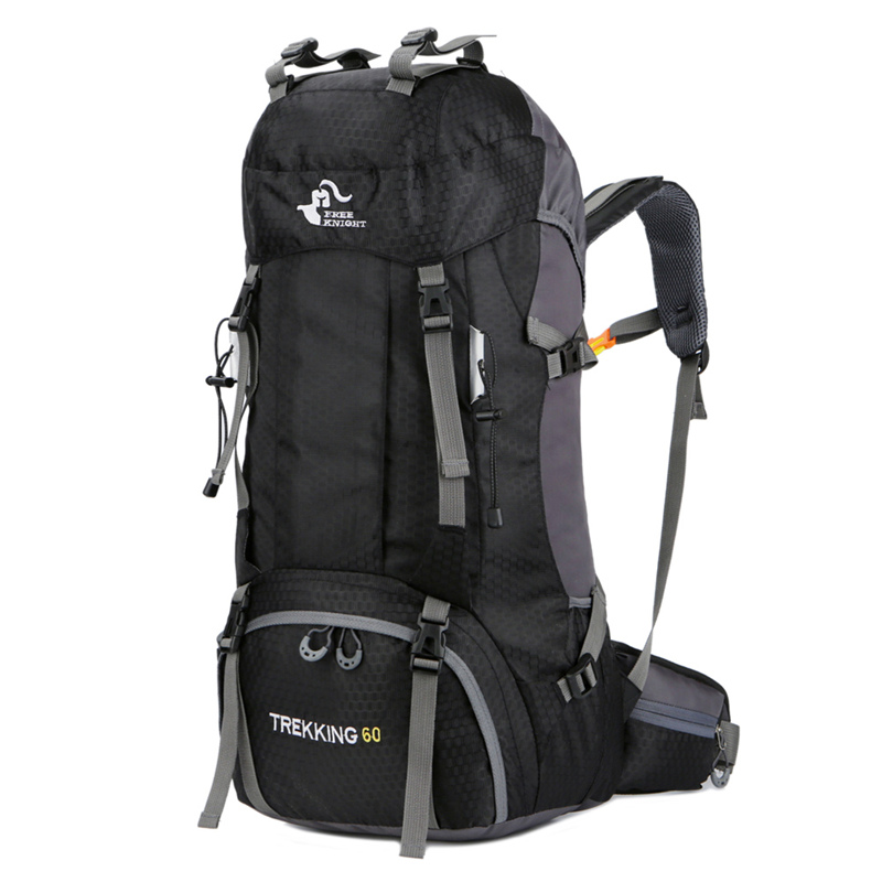 OEM Σακίδιο πεζοπορίας, αδιάβροχο Daypack 60L Camping 0395 μαύρο