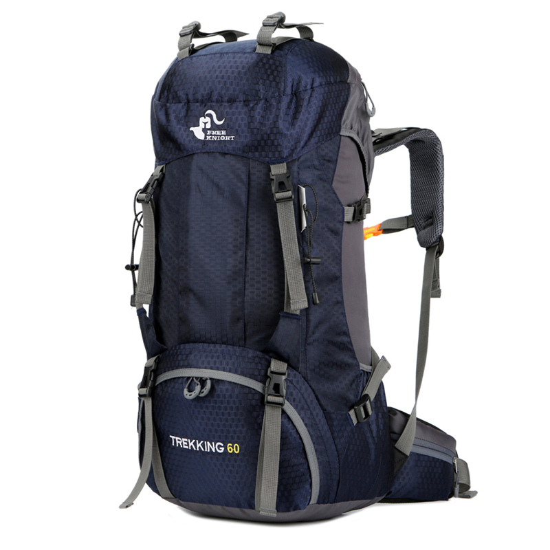 OEM Σακίδιο πεζοπορίας, αδιάβροχο Daypack 60L Camping 0395 σκούρο μπλε