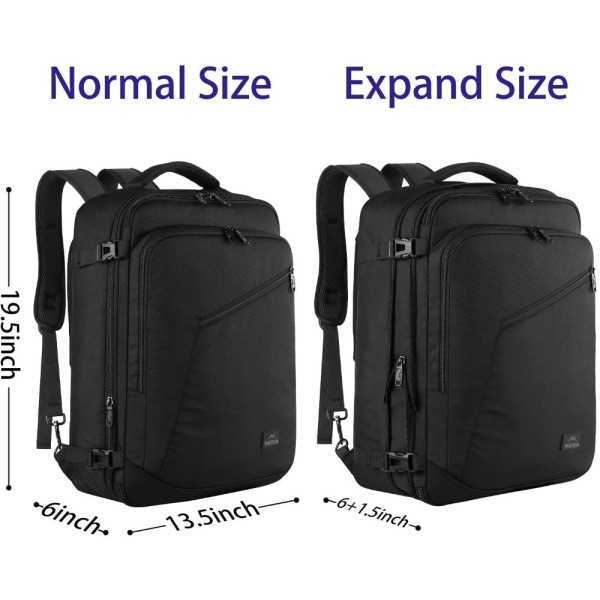 Σακίδιο πλάτης 40L Travel 17,3” Matein 1159 μαύρο