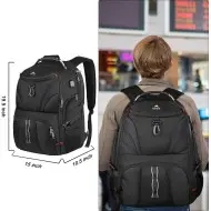 Σακίδιο πλάτης Ταξιδιού  45L Laptop 17,3” Matein 1211 μαύρο