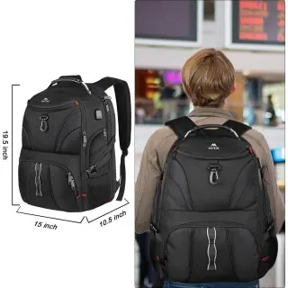 Σακίδιο πλάτης Ταξιδιού  45L Laptop 17,3” Matein 1211 μαύρο
