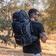 Σακίδιο πεζοπορίας, αδιάβροχο Daypack 60L Camping 1488 μαύρο