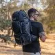 Σακίδιο πεζοπορίας, αδιάβροχο Daypack 60L Camping 1488 μαύρο Σακίδιο πεζοπορίας, αδιάβροχο Daypack 60L Camping 1488 μαύρο